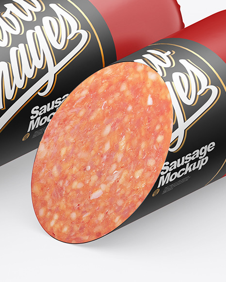 Download Glossy Sausage Mockup In Packaging Mockups On Yellow Images Object Mockups Yellowimages Mockups