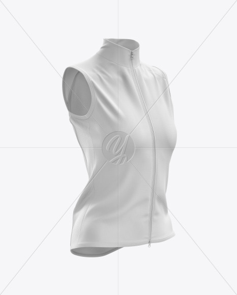 Download Women S Cycling Wind Vest Mockup Front View In Apparel Mockups On Yellow Images Object Mockups