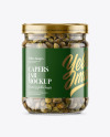 Clear Glass Jar with Capers Mockup