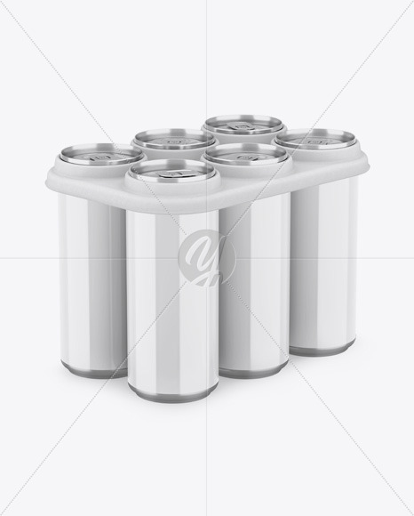 Download Glossy Cans Mockup in Can Mockups on Yellow Images Object ...