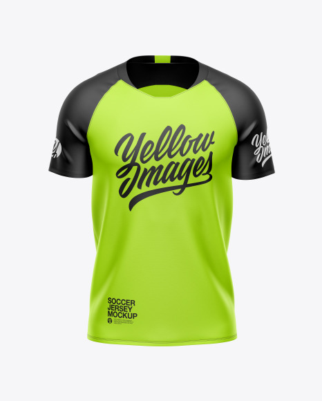 Download Men's Soccer Jersey Mockup in Apparel Mockups on Yellow ...