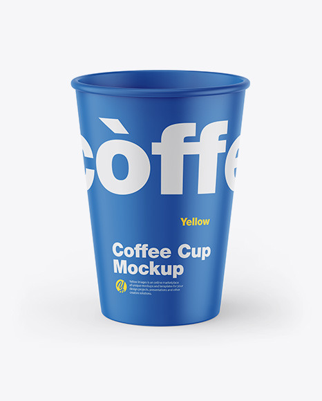 Matte Coffee Cup Mockup PSD #1