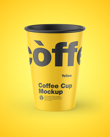 Matte Coffee Cup Mockup PSD #2