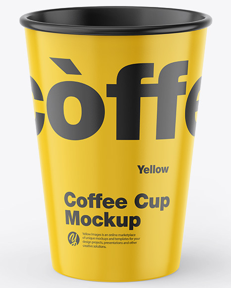 Glossy Coffee Cup Mockup PSD #6
