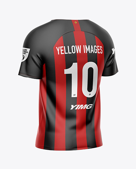 Download Men's Soccer Jersey Mockup in Apparel Mockups on Yellow Images Object Mockups