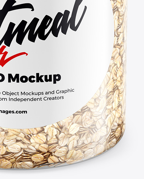 Download Jar With Oat Mockup In Jar Mockups On Yellow Images Object Mockups