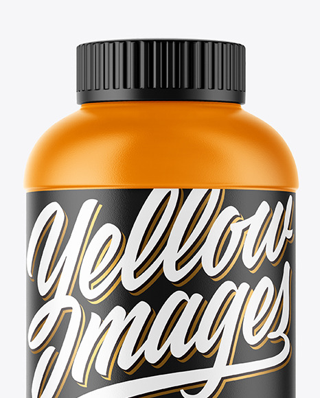Matte Plastic Jar Mockup PSD #2