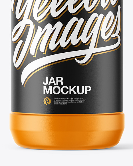 Matte Plastic Jar Mockup PSD #1