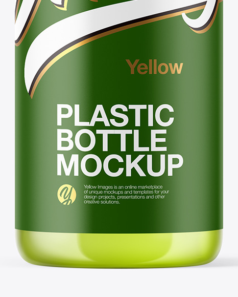 Clear Plastic Bottle Mockup PSD #1