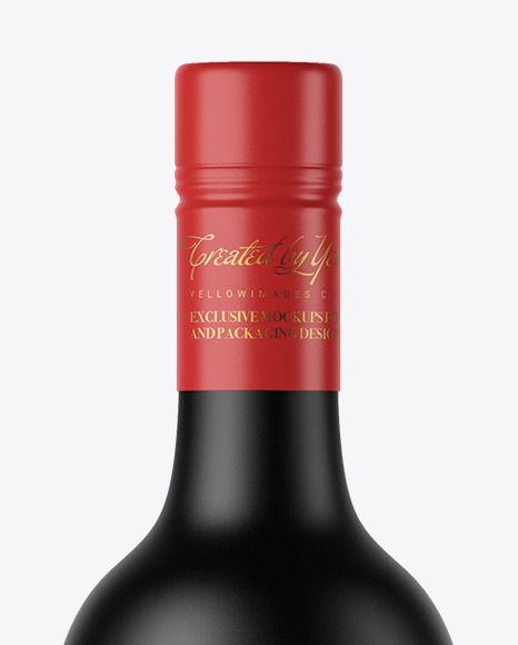 Ceramic Wine Bottle Mockup PSD #2