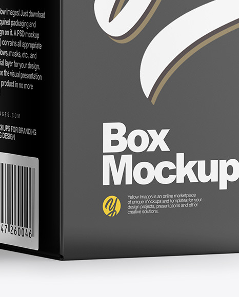 Download Matte Bottle Box Mockup In Bottle Mockups On Yellow Images Object Mockups