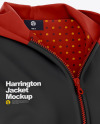 Women's Harrington Hooded Jacket Mockup