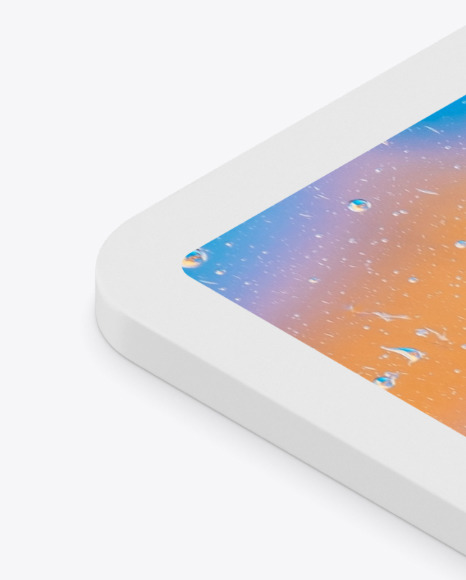 iPad Pro 12.9″ Isometric Clay Right Mockup PSD #6