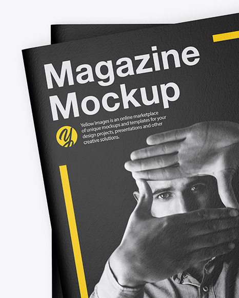 Download Free A4 Magazine Mockup Psd Yellowimages