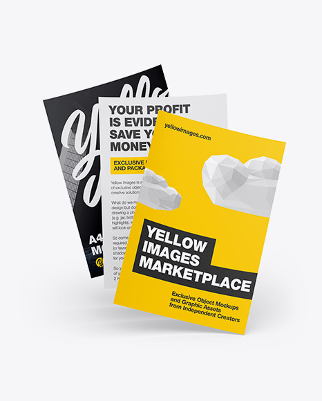 Download Free Mockup A4 Brochure Yellowimages