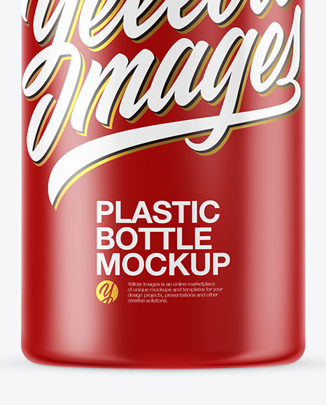 Matte Plastic Bottle Mockup PSD #1