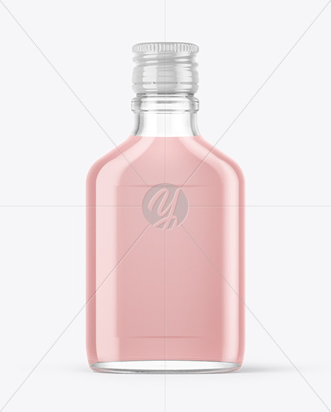 Download Clear Glass Bottle With Liquor Mockup In Bottle Mockups On Yellow Images Object Mockups Yellowimages Mockups