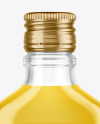 Download Clear Glass Bottle With Liquor Mockup In Bottle Mockups On Yellow Images Object Mockups PSD Mockup Templates