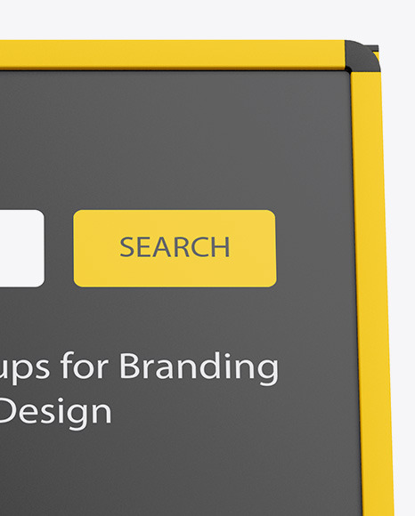 Plastic Stand Mockup PSD #5