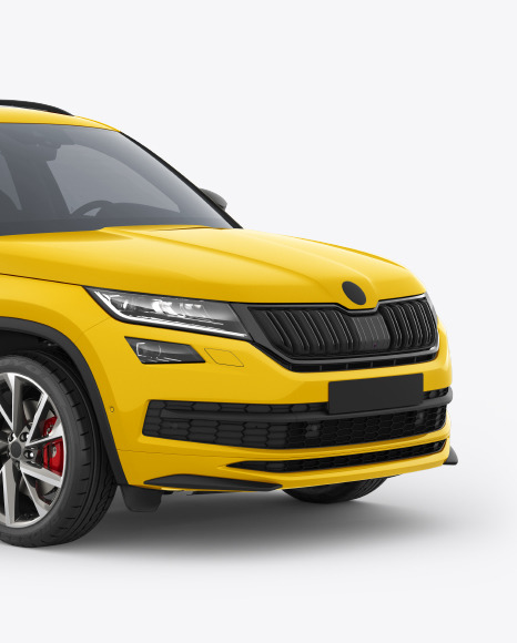 Download Suv Crossover Car Mockup Half Side View In Vehicle Mockups On Yellow Images Object Mockups Yellowimages Mockups