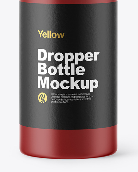 Matte Dropper Bottle Mockup PSD #7
