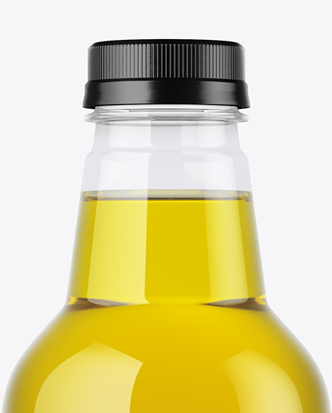 Clear Plastic Bottle Mockup PSD #2