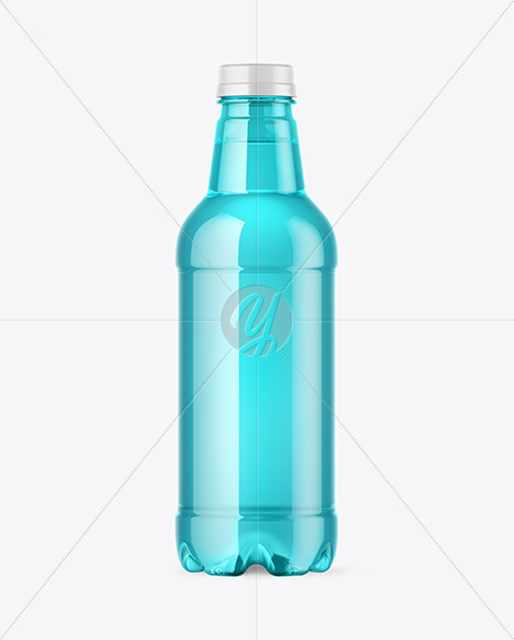 Download Clear Plastic Bottle With Black Water Psd Mockup Yellowimages