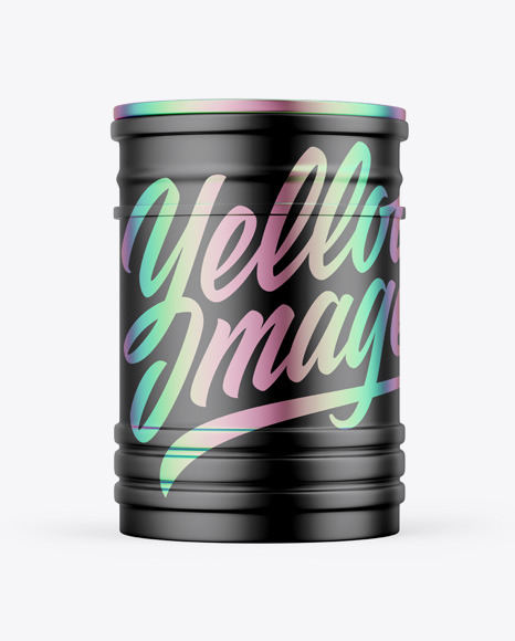 Matte Metallic Can Mockup PSD #2