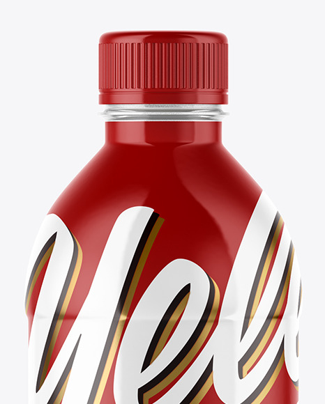 PET Drink Bottle in Shrink Sleeve Mockup PSD #2