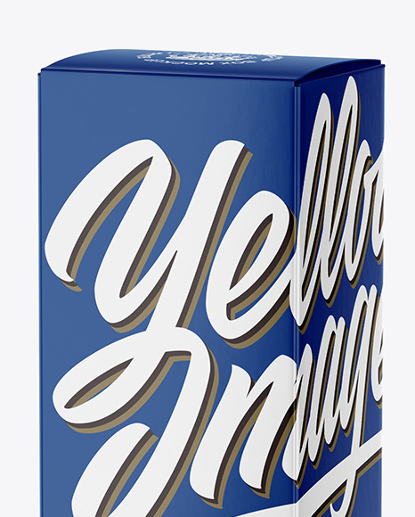 Glossy Paper Box Mockup PSD #2