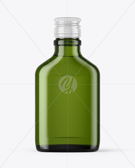 Download Green Glass Bottle Mockup In Bottle Mockups On Yellow Images Object Mockups PSD Mockup Templates