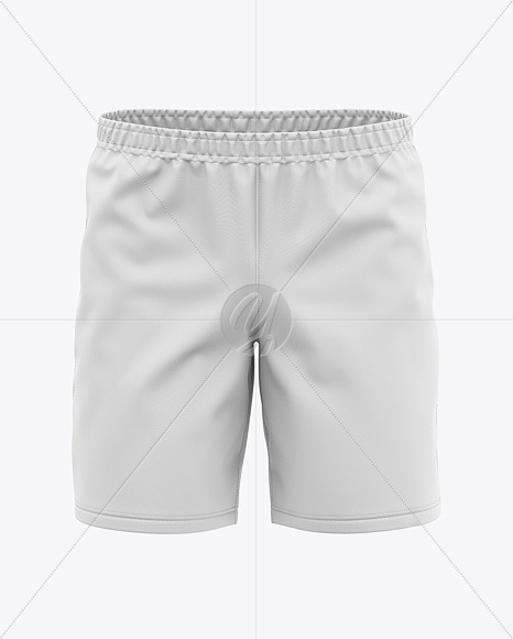 Download Men S Swimming Shorts Front View In Apparel Mockups On Yellow Images Object Mockups