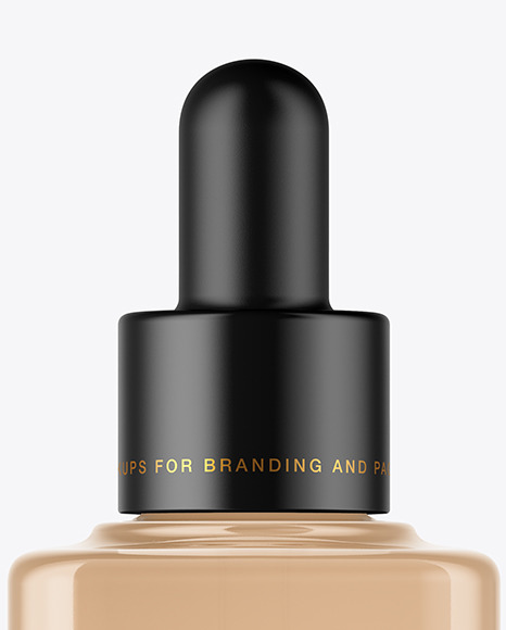Clear Glass Dropper Bottle Mockup PSD #2