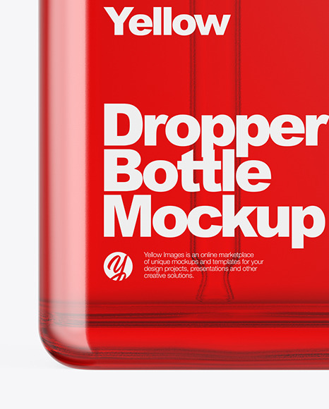 Glass Dropper Bottle Mockup PSD #1