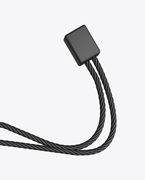 Square Label With Rope Mockup PSD #7