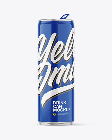 Download Glossy Aluminium Drink Can Psd Mockup Yellowimages