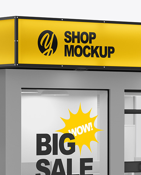 Download Market Mockup in Object Mockups on Yellow Images Object Mockups