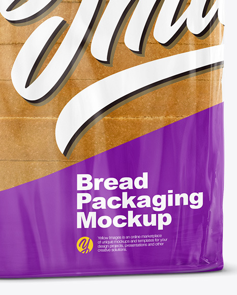 Download Bread Package Mockup Half Side View In Packaging Mockups On Yellow Images Object Mockups Yellowimages Mockups