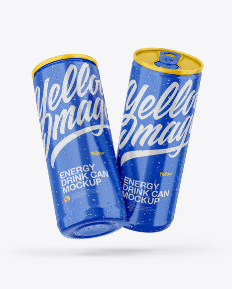 Download Glossy Cans Psd Mockup Yellowimages