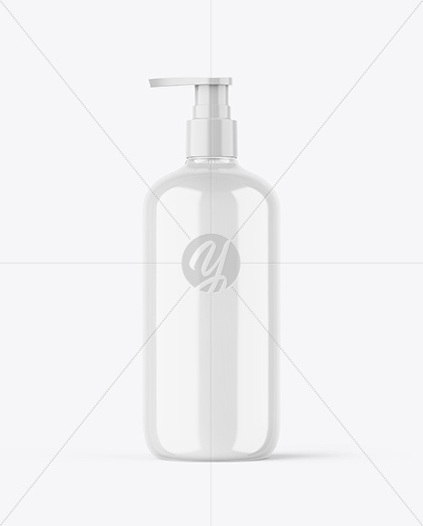 Download Clear Plastic Bottle With Pump Mockup In Bottle Mockups On Yellow Images Object Mockups PSD Mockup Templates