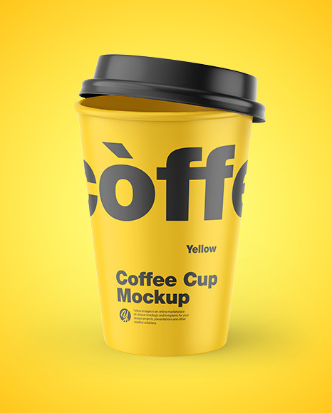 Matte Coffee Cup Mockup PSD #2