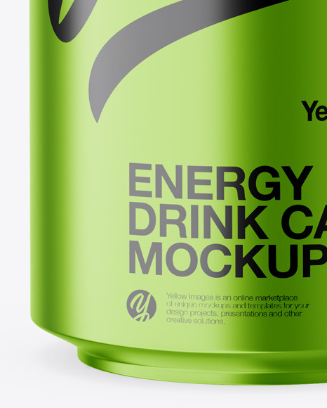 Metallic Can Mockup PSD #1