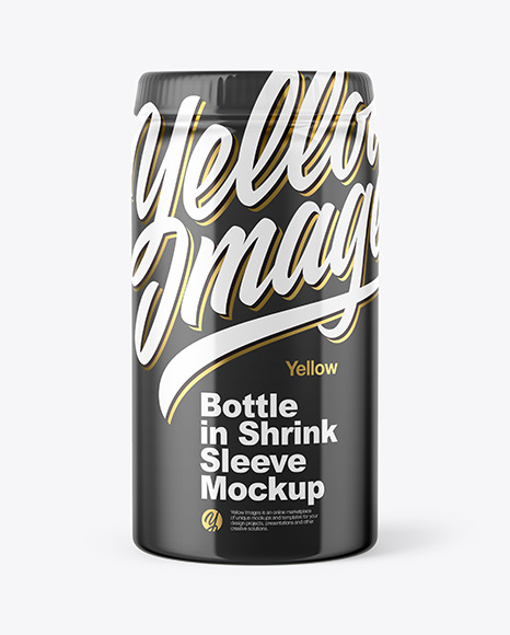 Metallic Bottle Mockup PSD #6
