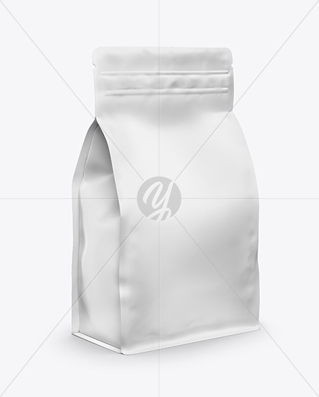 Download Matte Food Bag Mockup In Bag Sack Mockups On Yellow Images Object Mockups