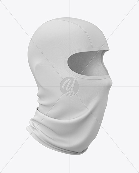 Download Balaclava Mockup Half Side View Hero Shot In Apparel Mockups On Yellow Images Object Mockups