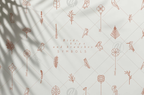 Birds, Keys and Branches Symbols