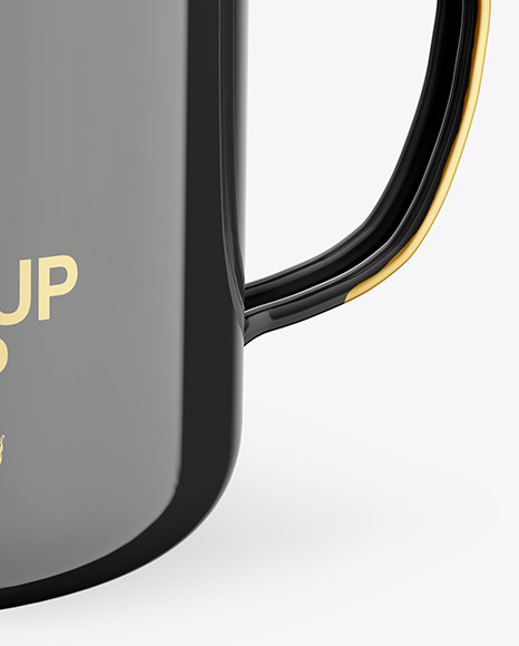 Glossy Enamel Cup Mockup PSD #5