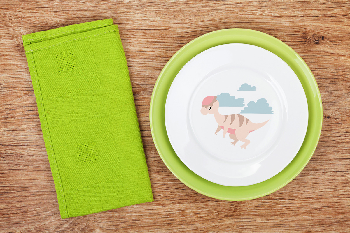 Baby Dinosaurs In Illustrations On Yellow Images Creative Store