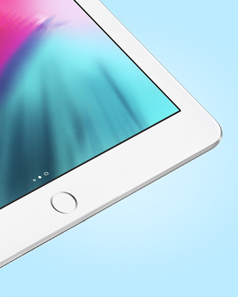 Silver IPad Mockup PSD #6