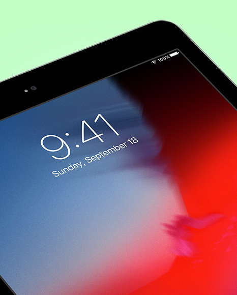Space Grey IPad Mockup PSD #1